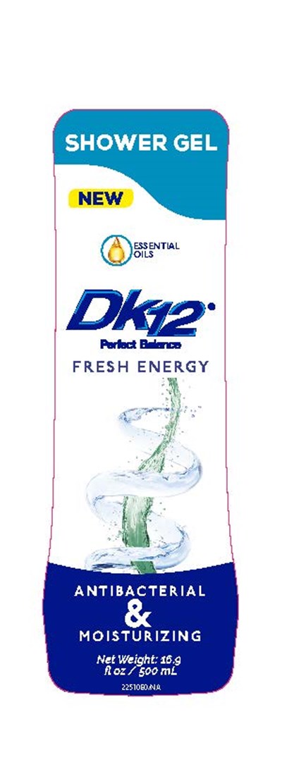 Label (Eti Fro Shower Gel Dk12 Fresh Enegy)